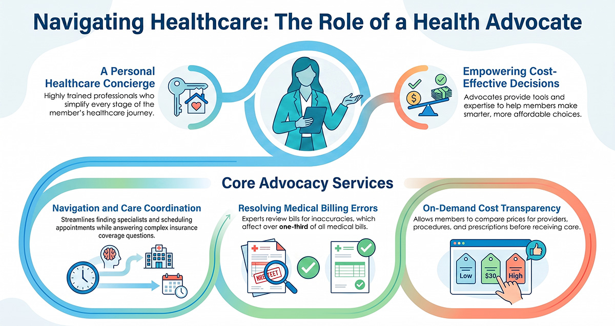 Role of a Health Advocate Infographic